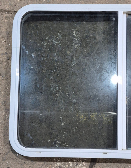 Used White Radius Opening Window : 41 1/4" W x 28 3/4" H x 1 7/8" D