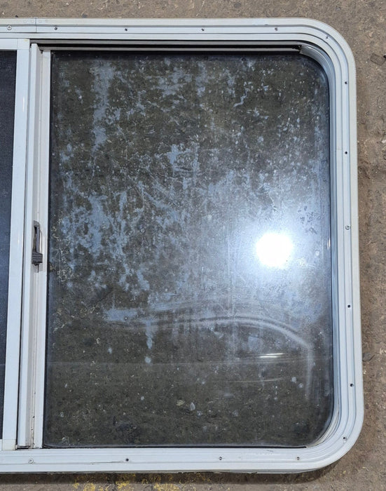 Used White Radius Opening Window : 41 1/4" W x 28 3/4" H x 1 7/8" D