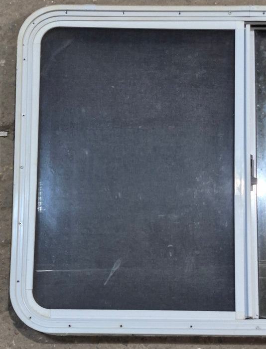 Used White Radius Opening Window : 41 1/4" W x 28 3/4" H x 1 7/8" D