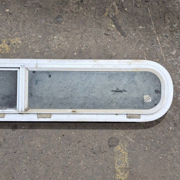 Used White Radius Opening Window - 42 1/2" X 7 1/2" X 2"