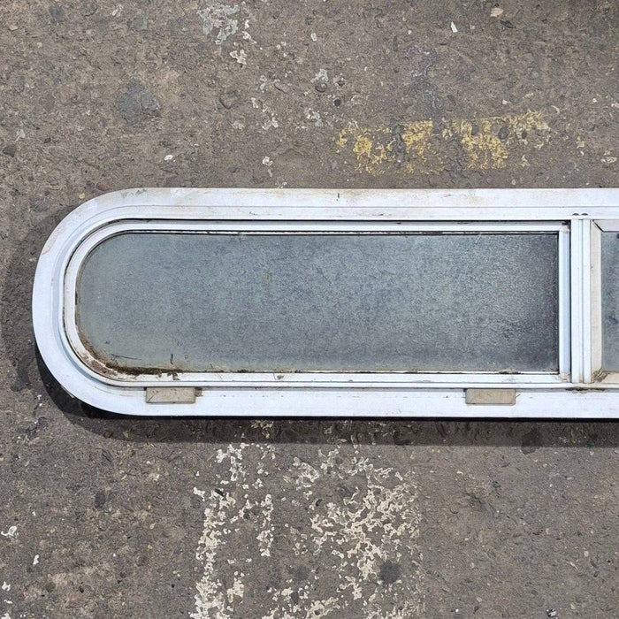 Used White Radius Opening Window - 42 1/2" X 7 1/2" X 2"