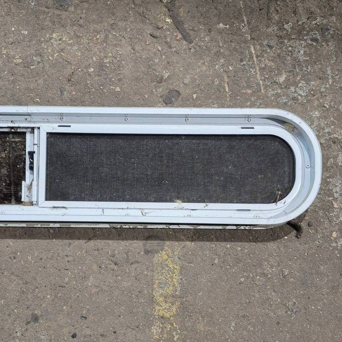 Used White Radius Opening Window - 42 1/2" X 7 1/2" X 2"