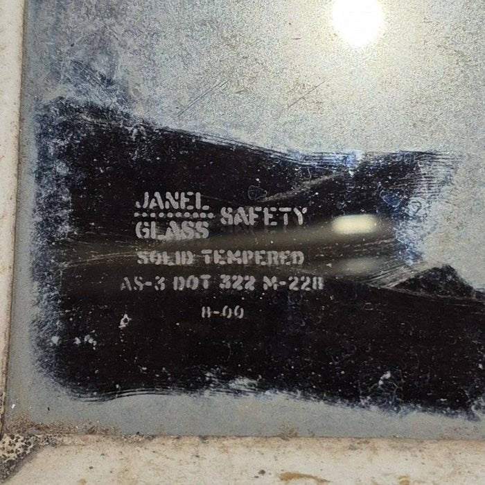 Used White Radius Opening Window - 42 1/2" X 7 1/2" X 2"