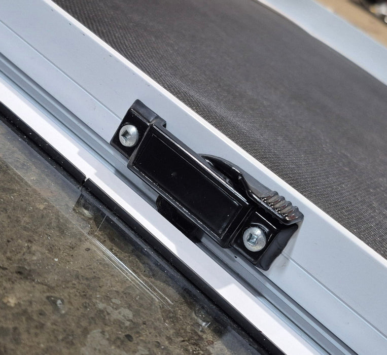 Used White Radius Opening Window : 42 1/4" W x 18 3/4" H x 1 7/8" D