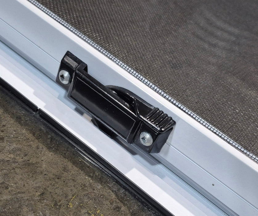 Used White Radius Opening Window : 42 1/4" W x 18 3/4" H x 1 7/8" D