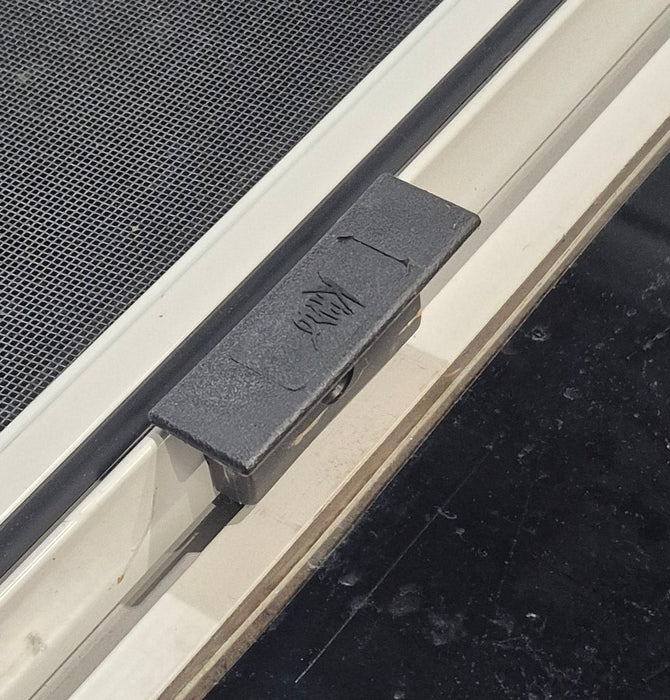 Used White Radius Opening Window : 45 1/2" W x 21 1/2" H x 1 7/8" D