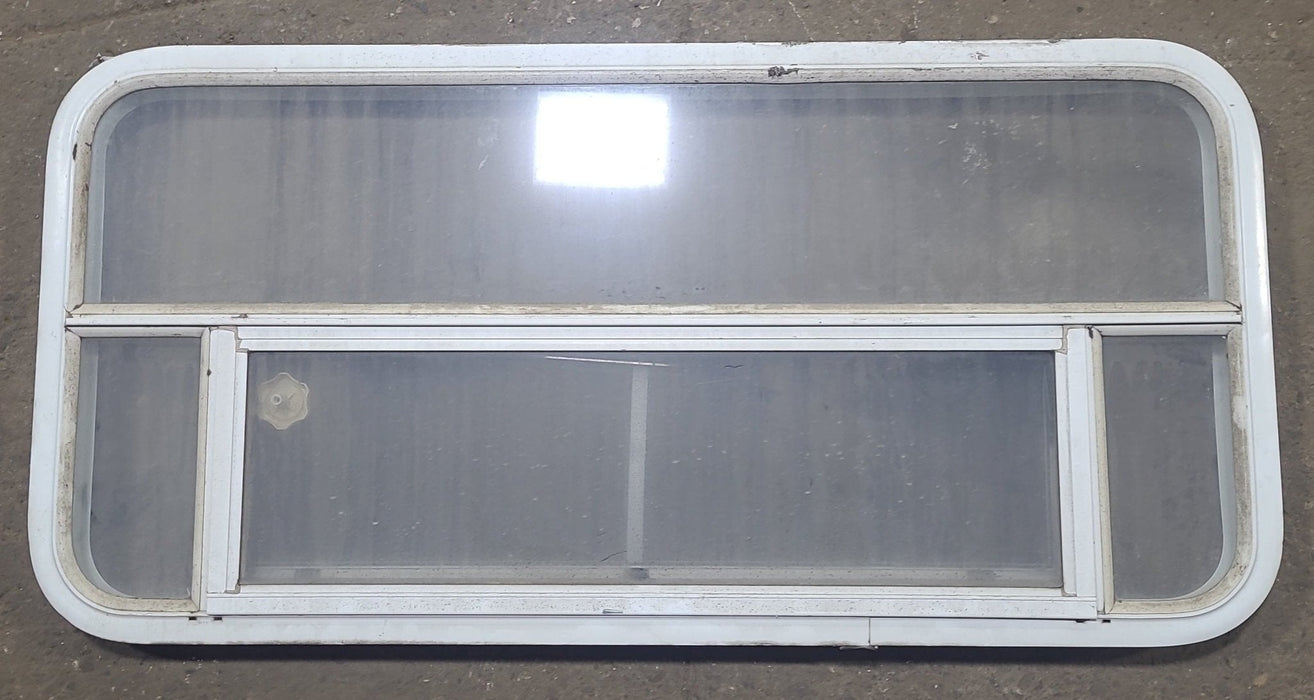 Used White Radius Opening Window : 45 1/2" W x 21 1/2" H x 2" D
