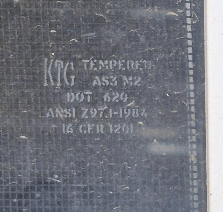 Used White Radius Opening Window : 45 1/2" W x 21 1/4" H x 1 3/4" D