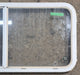 Used White Radius Opening Window : 45 1/4" W x 21 1/2" H x 1 5/8" D - Young Farts RV Parts