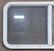 Used White Radius Opening Window : 45 1/4" W x 21 1/2" H x 1 5/8" D - Young Farts RV Parts