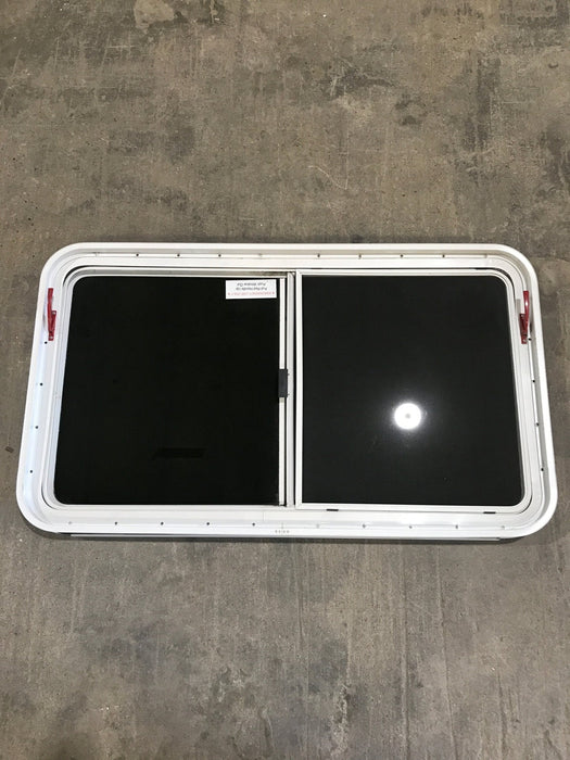 Used White Radius Opening Window : 45 1/4" W x 25 1/2" H x 2" D