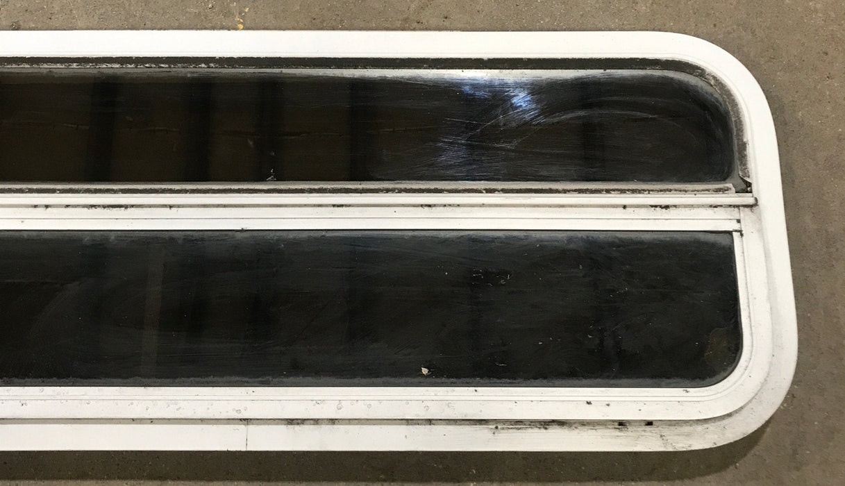 Used White Radius Opening Window : 47 1/2" W x 14 1/2" H x 1 7/8" D