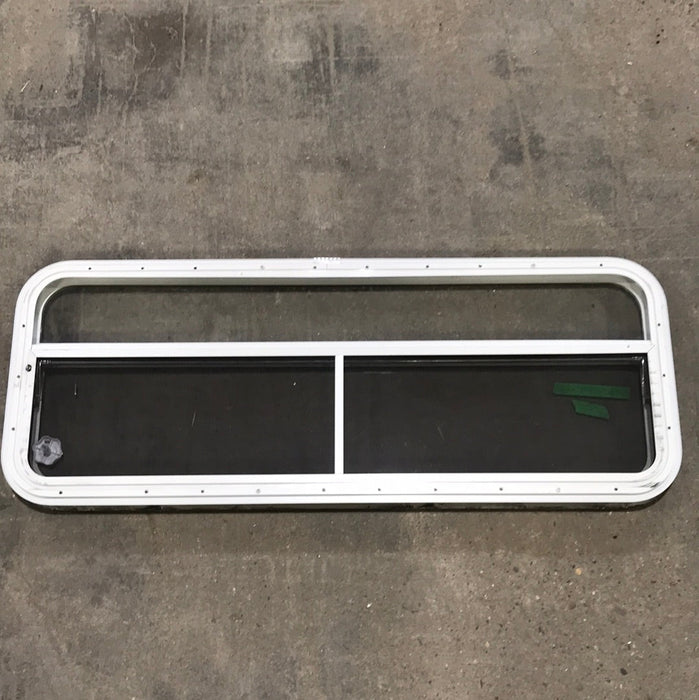 USED White Radius Opening Window : 47 1/2" W x 17 1/2" H x 1 1/2" D