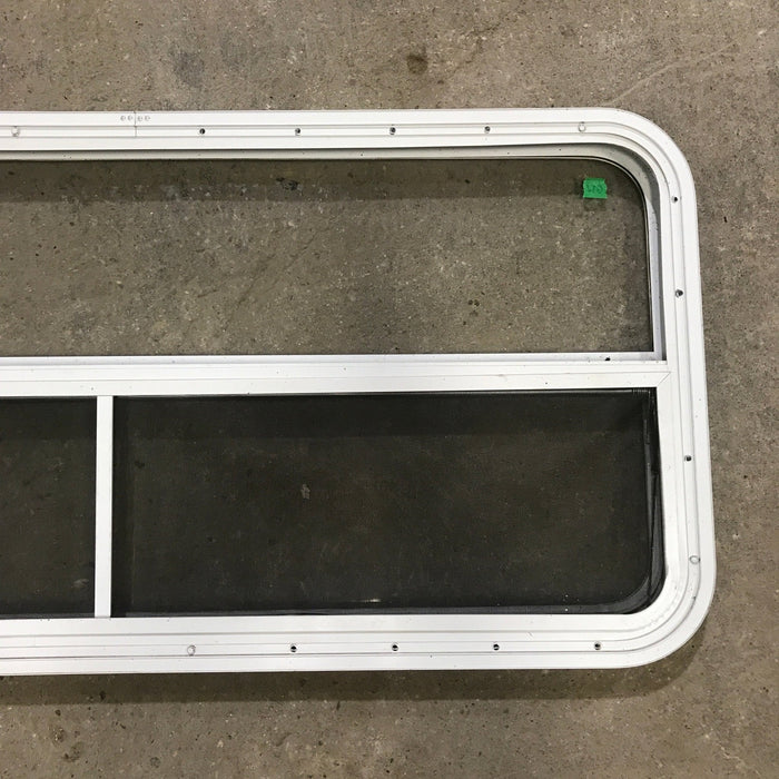 Used White Radius Opening Window : 47 1/2" W x 21 1/2" H x 1 7/8" D