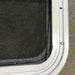 Used White Radius Opening Window : 47 1/2" W x 21 1/2" H x 1 7/8" D - Young Farts RV Parts