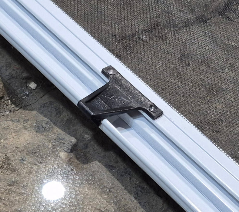 Used White Radius Opening Window : 47 1/2" W x 21 1/2" H x 1" D