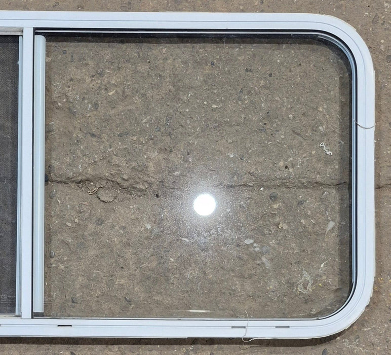 Used White Radius Opening Window : 47 1/2" W x 21 1/2" H x 1" D