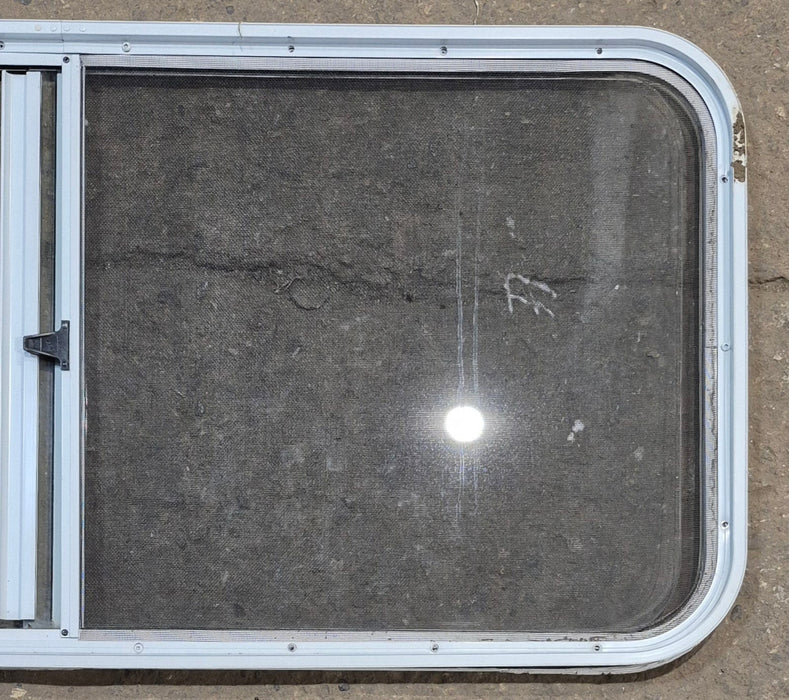 Used White Radius Opening Window : 47 1/2" W x 21 1/2" H x 1" D