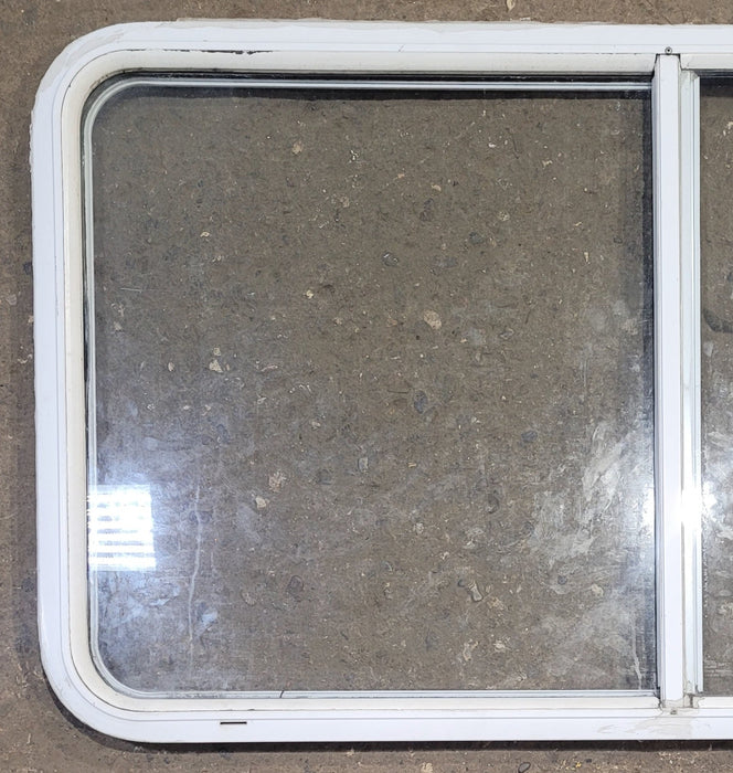 Used White Radius Opening Window : 47 1/2" W x 25 1/2" H x 1 1/4" D