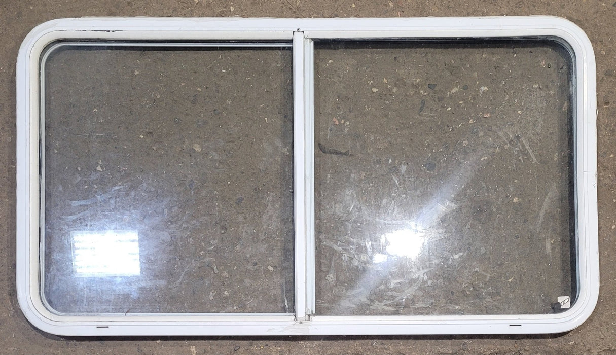 Used White Radius Opening Window : 47 1/2" W x 25 1/2" H x 1 1/4" D