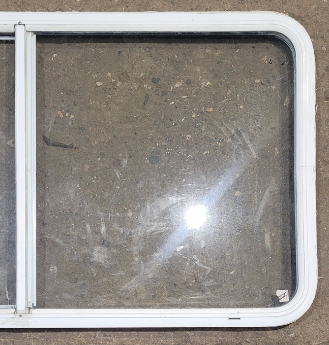 Used White Radius Opening Window : 47 1/2" W x 25 1/2" H x 1 1/4" D