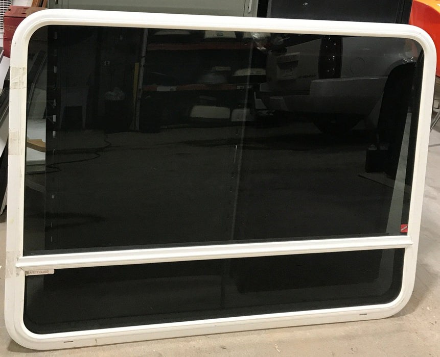 Used White Radius Opening Window : 47 1/2" W x 35 1/2" H x 2" D
