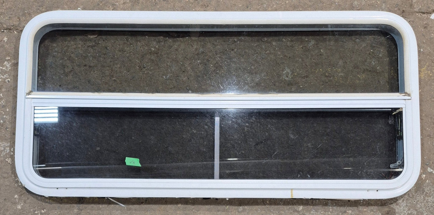 Used White Radius Opening Window : 47 1/4" W x 21 1/4" H x 1 3/4" D
