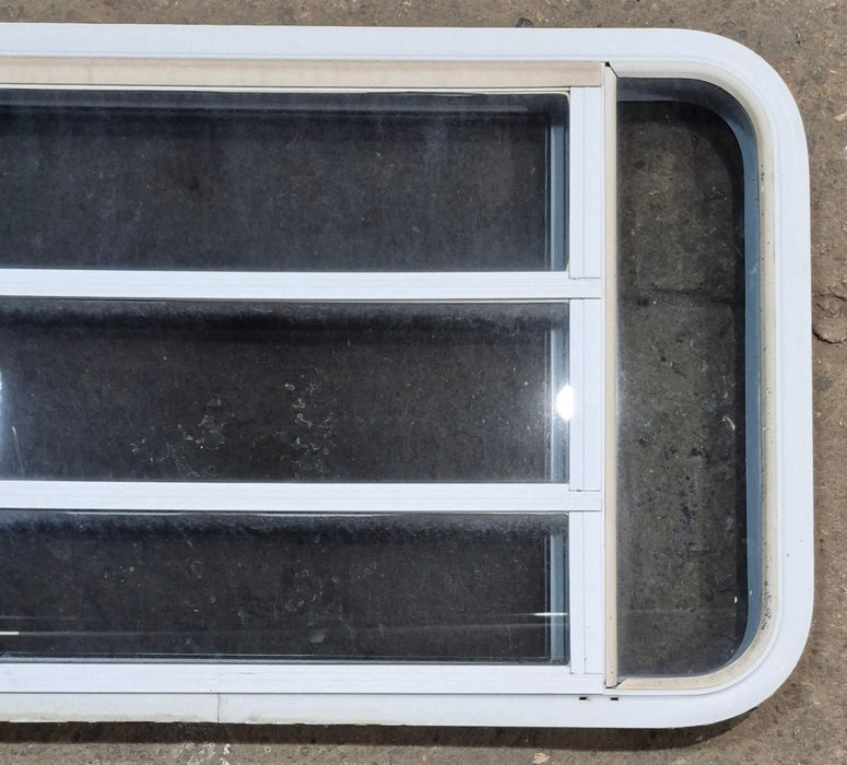 Used White Radius Opening Window : 47 1/4" W x 21 1/4" H x 1 7/8" D