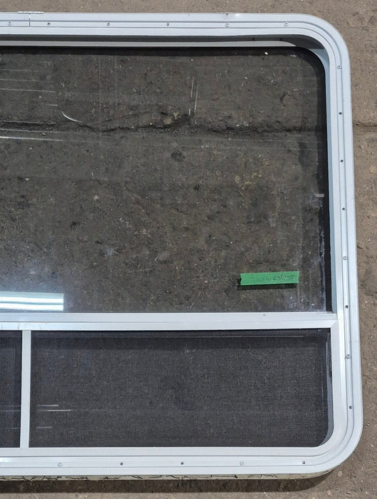 Used White Radius Opening Window : 47 1/4" W x 34 1/4" H x 1 3/4" D