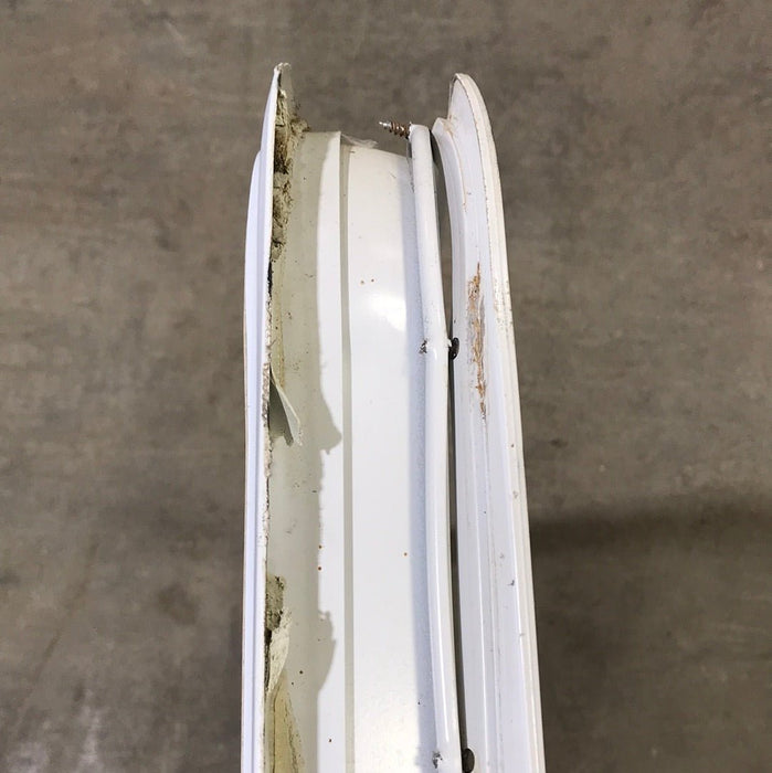 Used White Radius Opening Window : 47 1/4" X 28 1/4 X 2" D