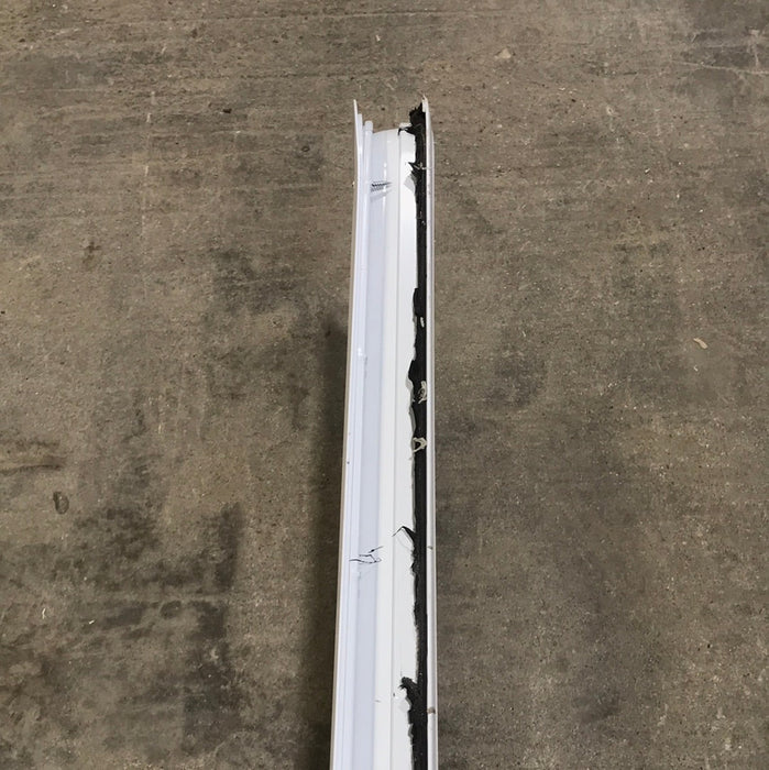 Used White Radius Opening Window : 47 3/4" W x 17 3/4" H x 2" D