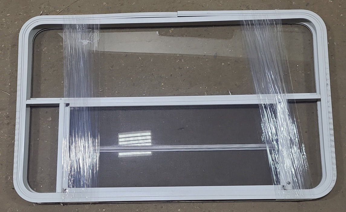 Used White Radius Opening Window : 47 3/4" W x 28 1/2" H x 1 5/8" D