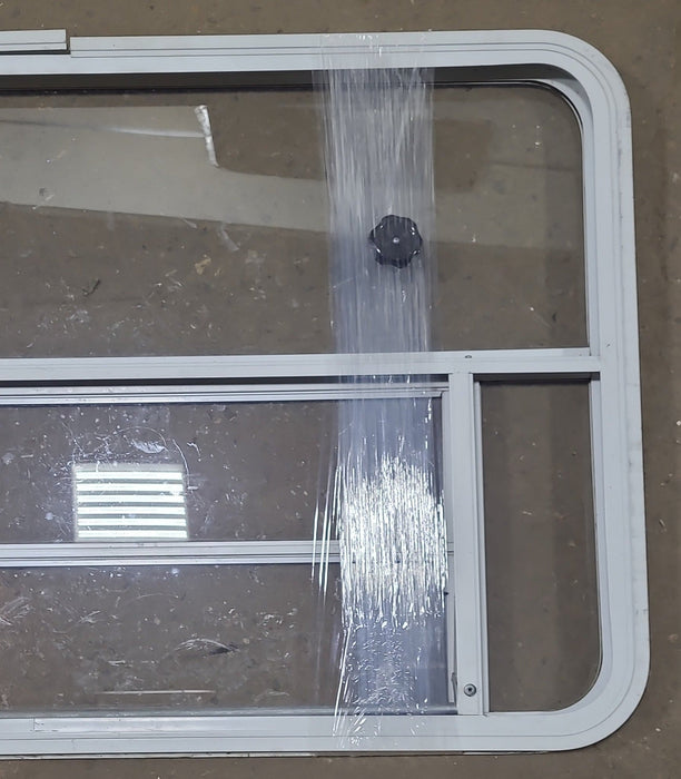 Used White Radius Opening Window : 47 3/4" W x 28 1/4" H x 1 5/8" D