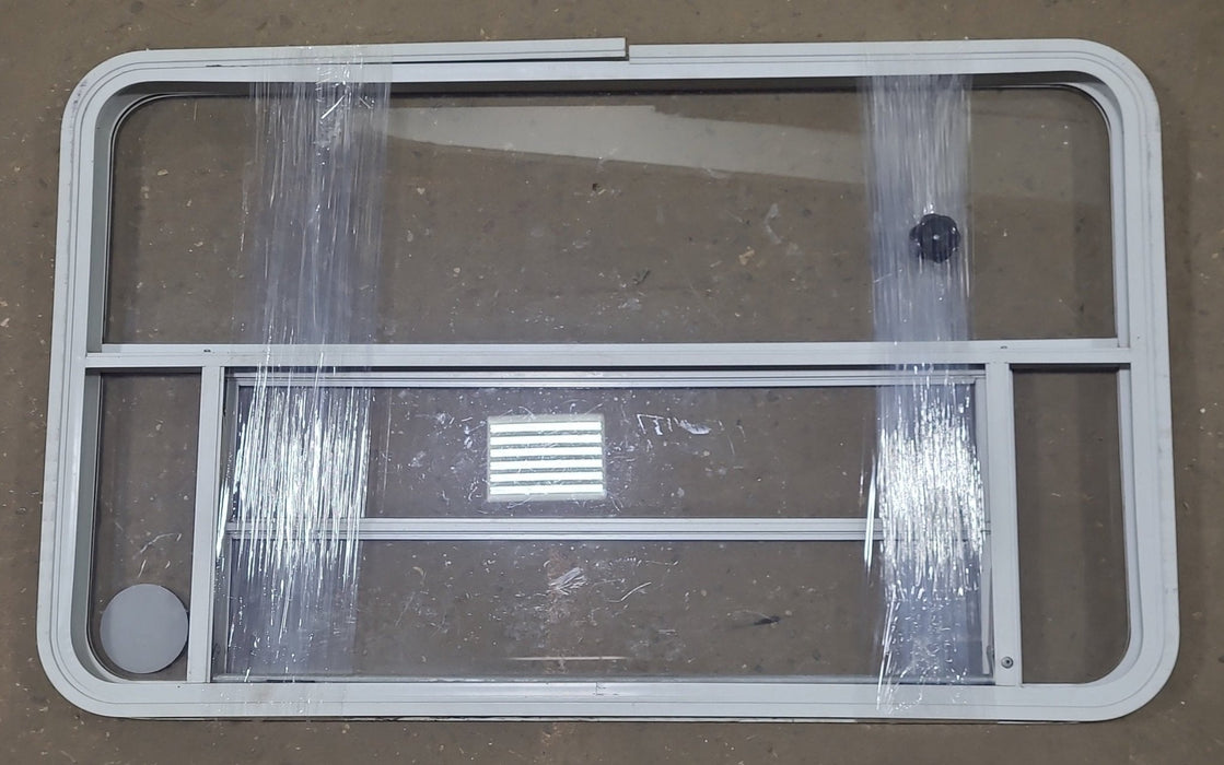 Used White Radius Opening Window : 47 3/4" W x 28 1/4" H x 1 5/8" D
