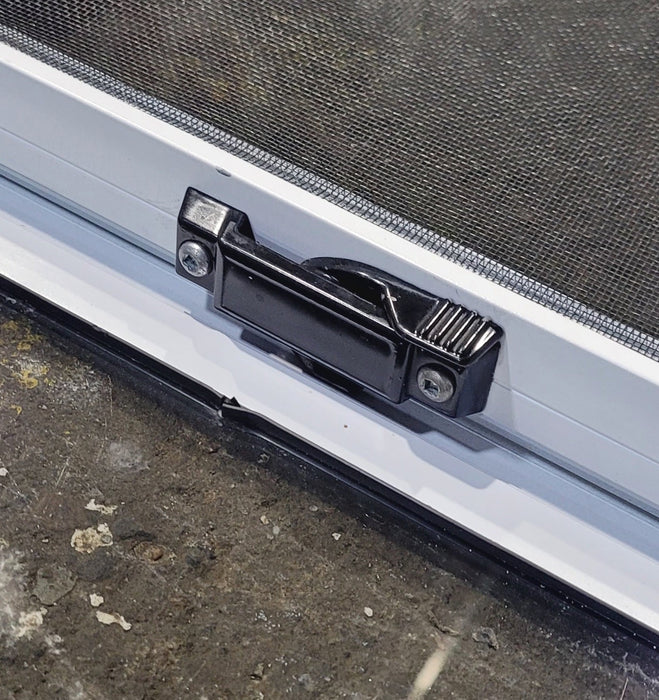 Used White Radius Opening Window : 48 1/4" W x 35 3/4" H x 1 7/8" D
