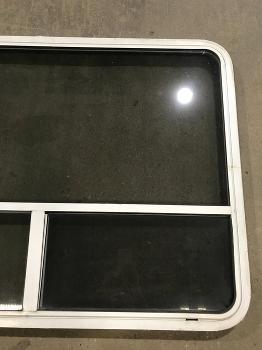Used White Radius Opening Window : 48 1/4" W x 35 3/4" H x 2" D