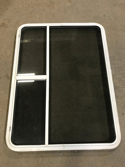 Used White Radius Opening Window : 48 1/4" W x 35 3/4" H x 2" D