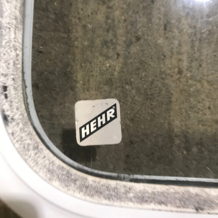 Used White Radius Opening Window : 48" W x 14 3/4" H x 1 7/8" D