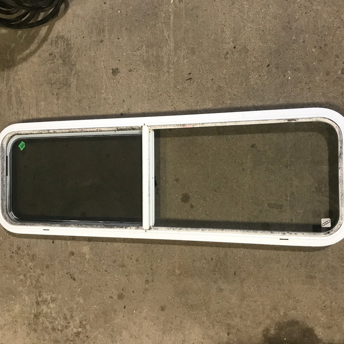 Used White Radius Opening Window : 48" W x 14 3/4" H x 1 7/8" D