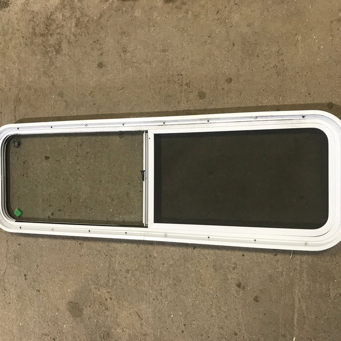 Used White Radius Opening Window : 48" W x 14 3/4" H x 1 7/8" D