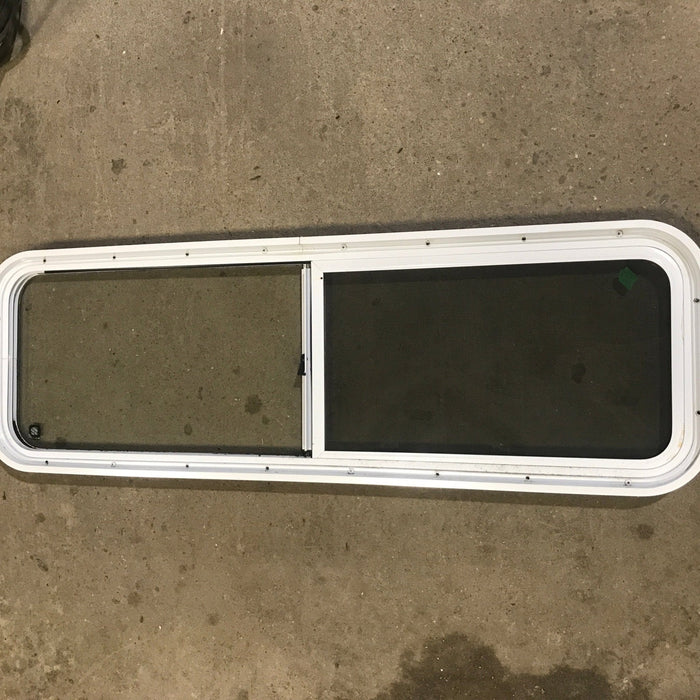 Used White Radius Opening Window : 48" W x 14 3/4" H x 1 7/8" D