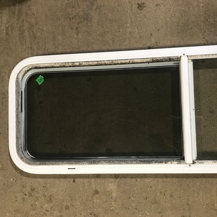 Used White Radius Opening Window : 48" W x 14 3/4" H x 1 7/8" D