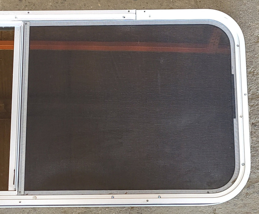 Used White Radius Opening Window : 48" W x 20" H x 1 1/4" D
