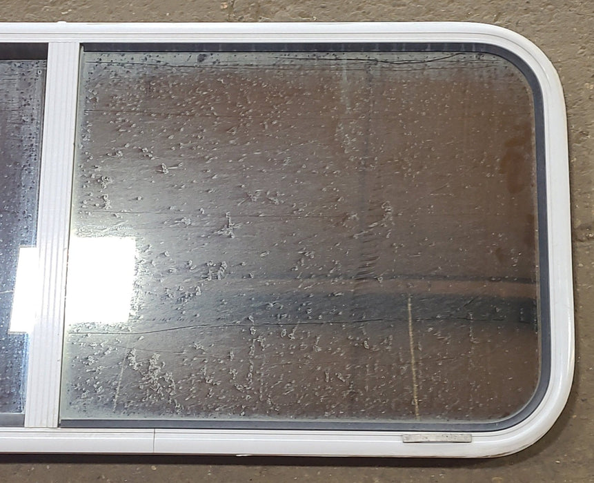 Used White Radius Opening Window : 48" W x 20" H x 1 1/4" D