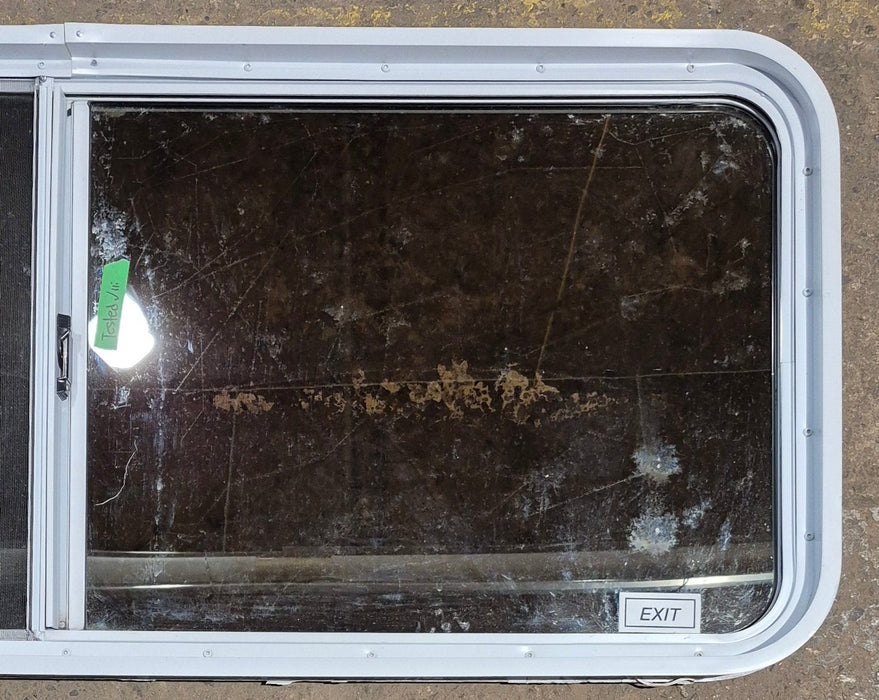 Used White Radius Opening Window : 54 1/4" W x 21 3/4" H x 1 7/8" D
