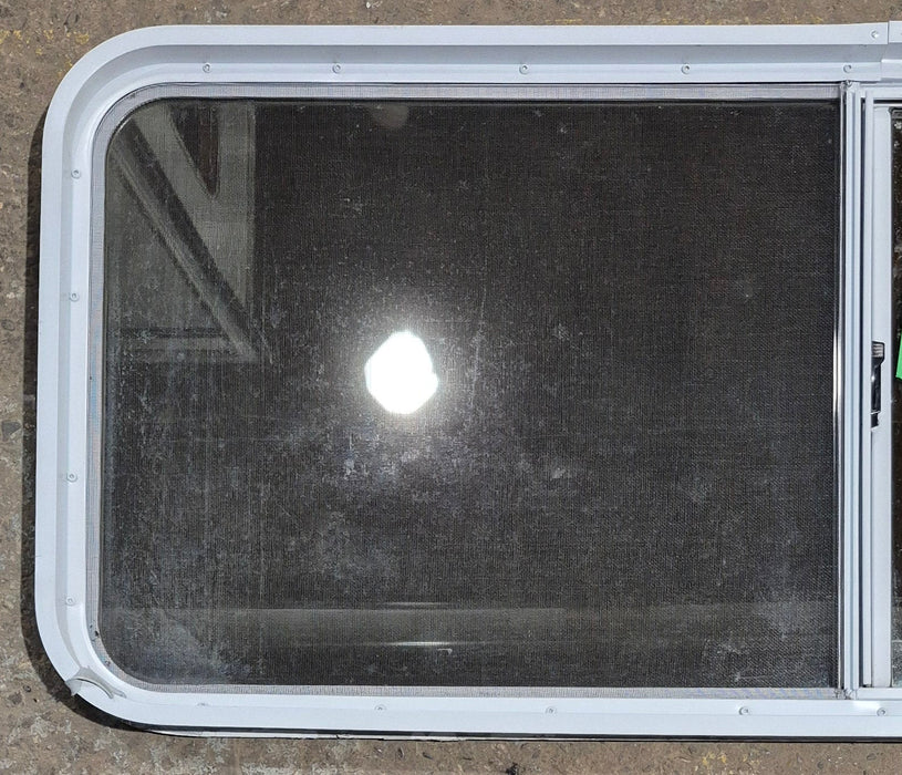 Used White Radius Opening Window : 54 1/4" W x 21 3/4" H x 1 7/8" D