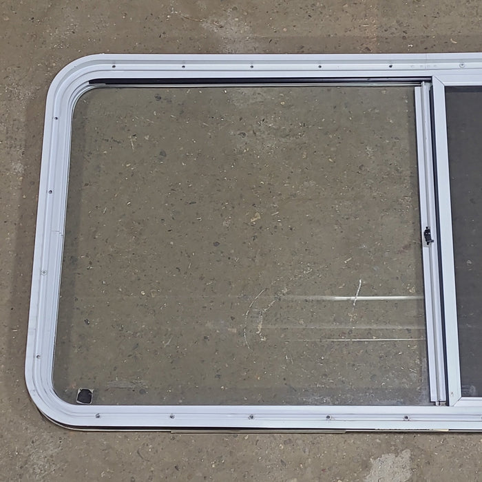 Used White Radius Opening Window : 54 1/4" W x 25 3/4" H x 1 3/4" D