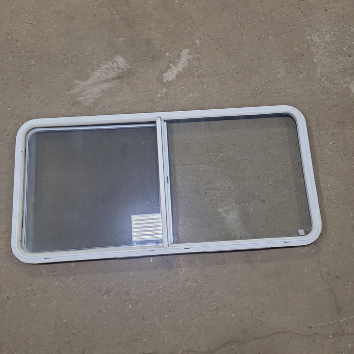Used White Radius Opening Window : 54 1/4" W x 25 3/4" H x 1 3/4" D