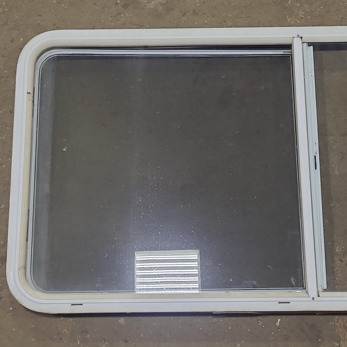 Used White Radius Opening Window : 54 1/4" W x 25 3/4" H x 1 3/4" D