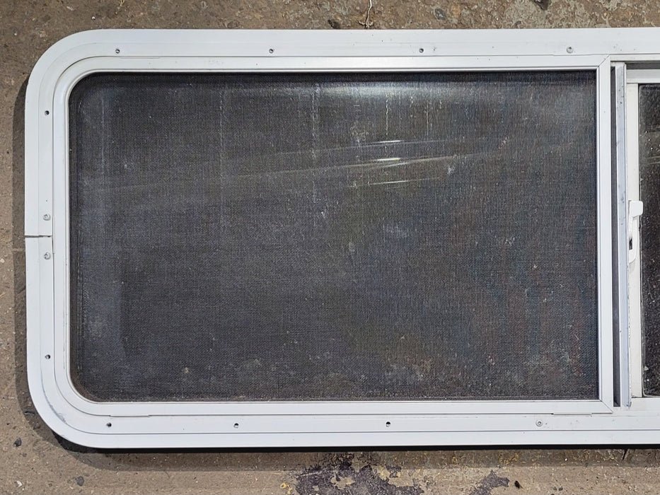 Used White Radius Opening Window : 54" W x 17 1/2" H x 1 7/8" D
